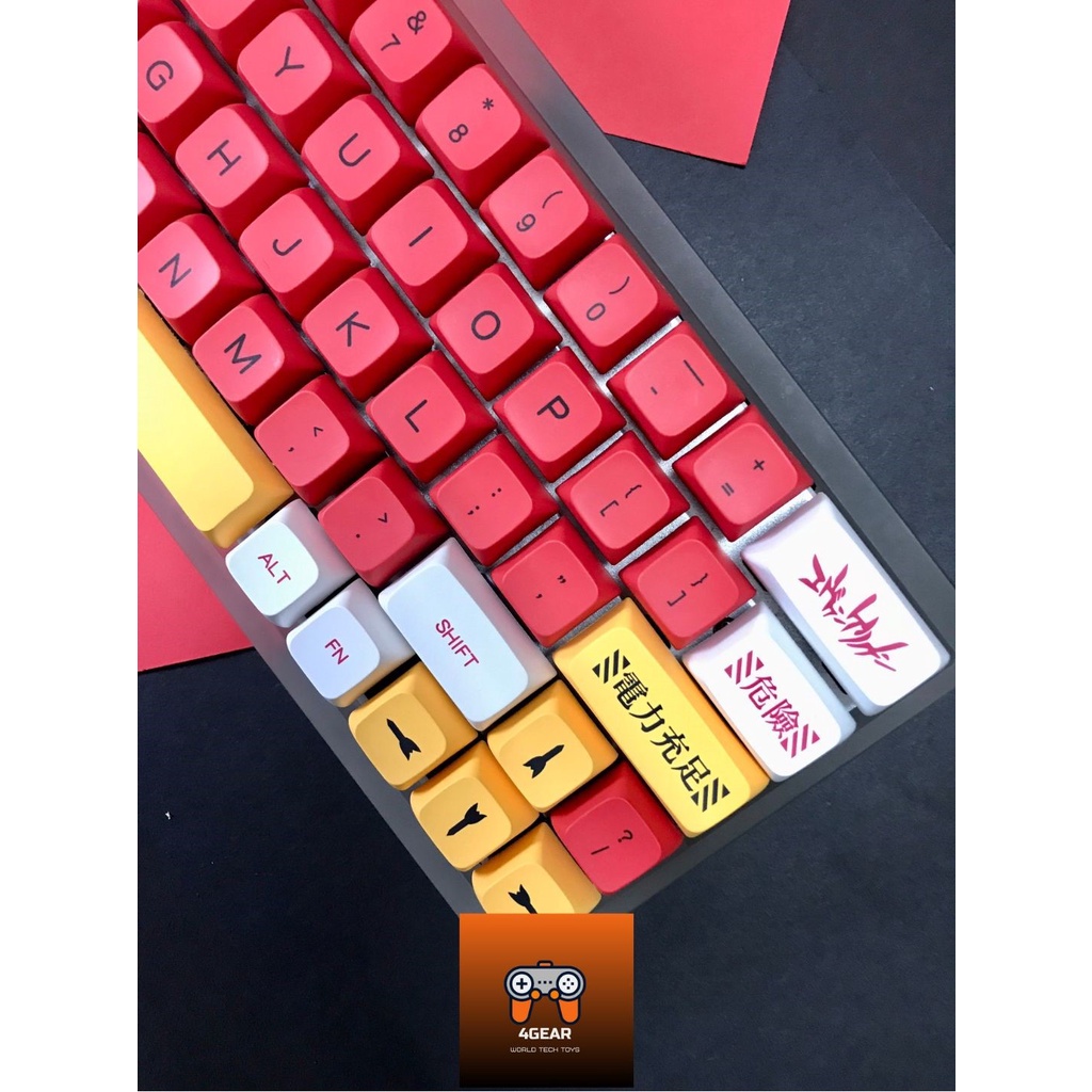 Keycap EVA - Keycap Evangelion Asuka XDA profile nhựa PBT - Nút bàn phím nhựa pbt giá rẻ.