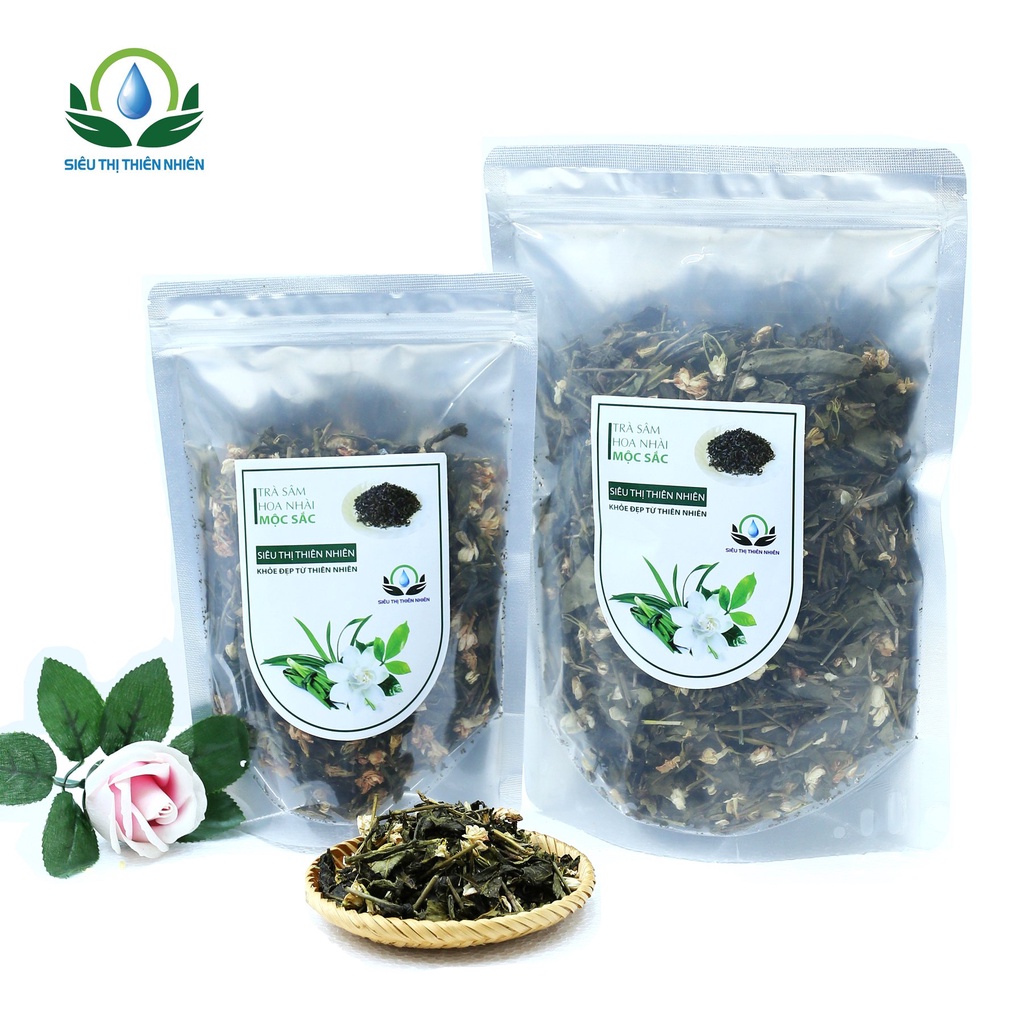 Trà sâm dứa hoa nhài sấy khô Mộc Sắc 500g, chè sâm dứa hoa nhài cao cấp của Siêu Thị Thiên Nhiên