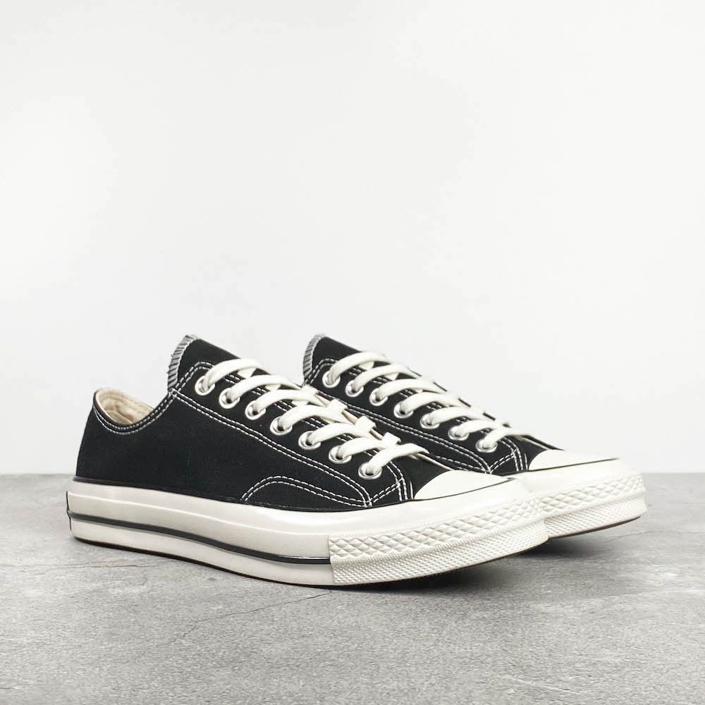 [Fullbox, bill + Tất + Lọ tẩy trắng] Giày thể thao Converse Replica 1:1 Đen Thấp 36-43 -  Mũi bóng, Đế 3 lớp, Lót xanh