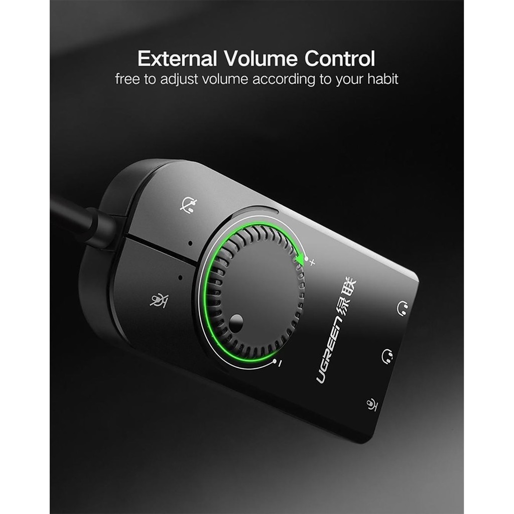 Cáp USB 2.0 Ra Mic & Audio Hỗ Trợ Volume Control Cực Xịn UGREEN 40964 - Hàng Chính Hãng