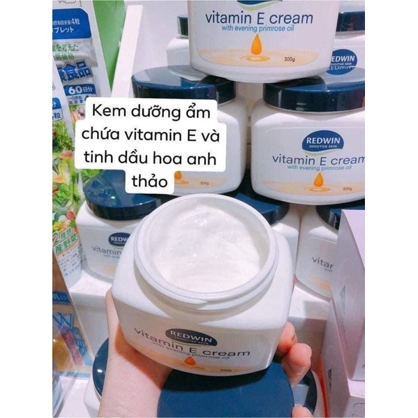 [Đủ bill/Có sẵn] Kem dưỡng Vitamin E Redwin kết hợp dầu anh thảo