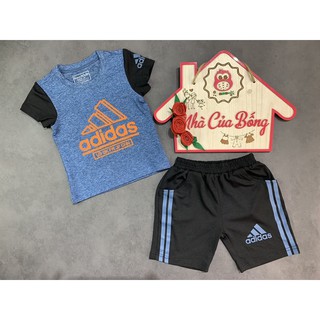 Bộ thun xược bé trai form tay ngắn size 9 - 22 kg