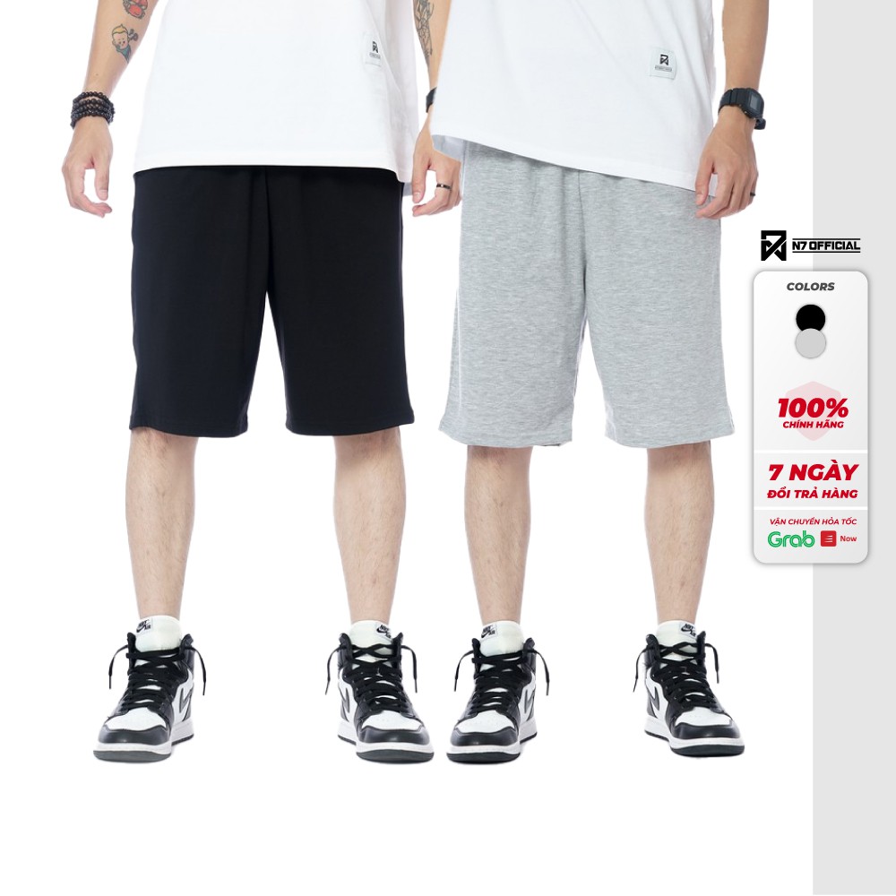 Quần Short Đùi Trơn unisex N7 thể thao basic nam nữ oversize phong cách đường phố Hàn Quốc Ulzzang | BigBuy360 - bigbuy360.vn