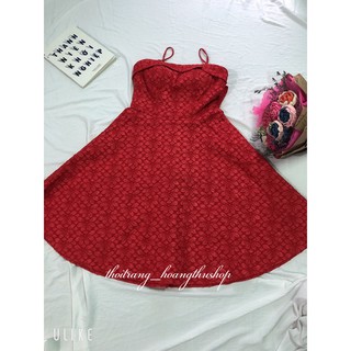 [Ảnh thật] - Đầm Xoè Kiểu Cúp Ngực Hai Dây Bèo Nơ Sau Lưng Phong Cách Sang Trọng.
