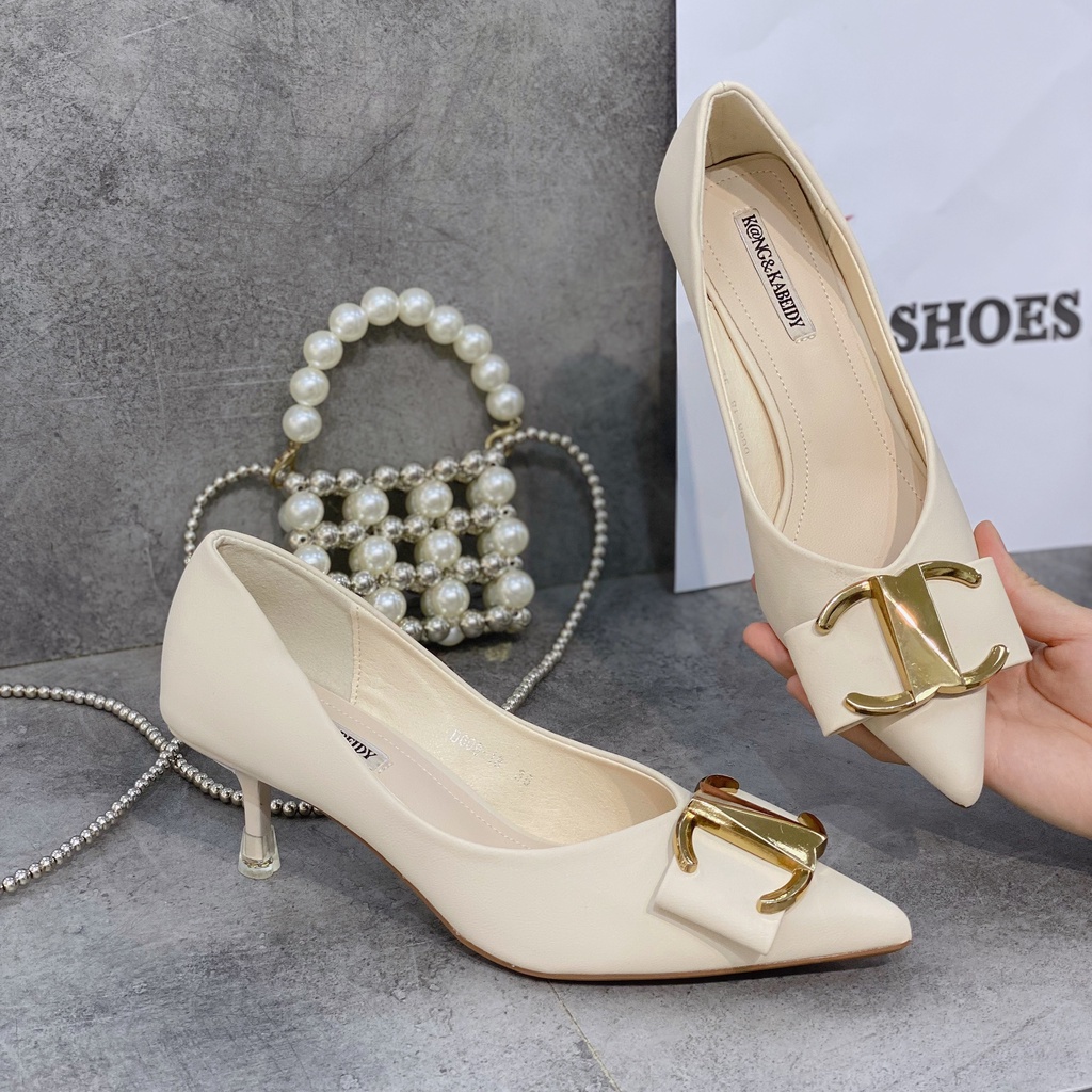Min's Shoes - Giày Gót Nhọn Da Mềm Cao Cấp NC59