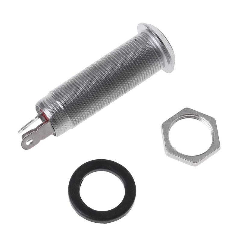 1 Jack Cắm Đầu Ra 1 4 Phần Bằng Chrome Cho Đàn Guitar Bass