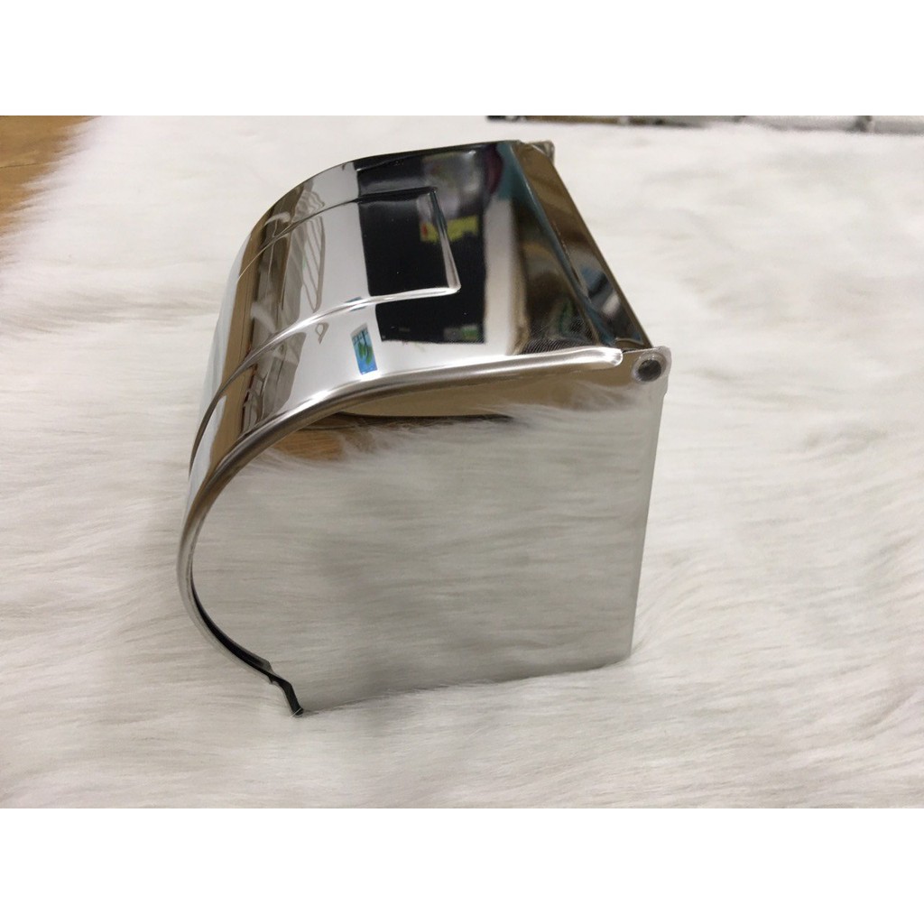 Lô giấy vệ sinh hộp kín Inox 304 dày dặn (đựng được cả giấy có lõi và không lõi)