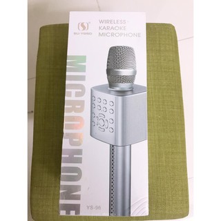 Mic karaoke bluetooth YS96 tích hợp loa bass dùng hát tại nhà hoặc livestream không dây
