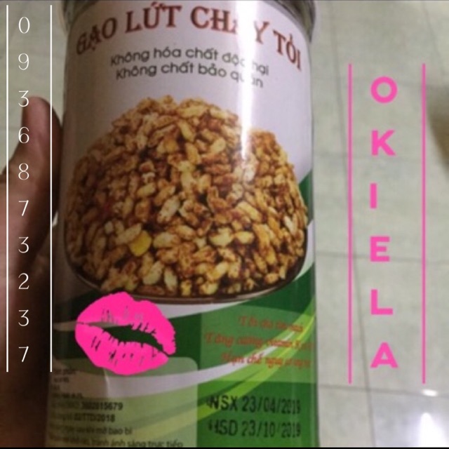 GẠO LỨT CHÁY TỎI 300gram ( CAM KẾT DATE MỚI )