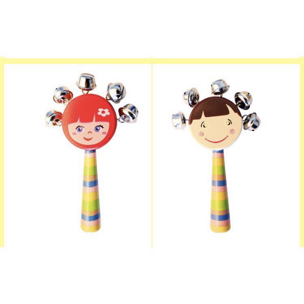 Đồ chơi lục lạc búp bê kích thích thị giác, phản xạ cho bé - SHOP MẸ MIN