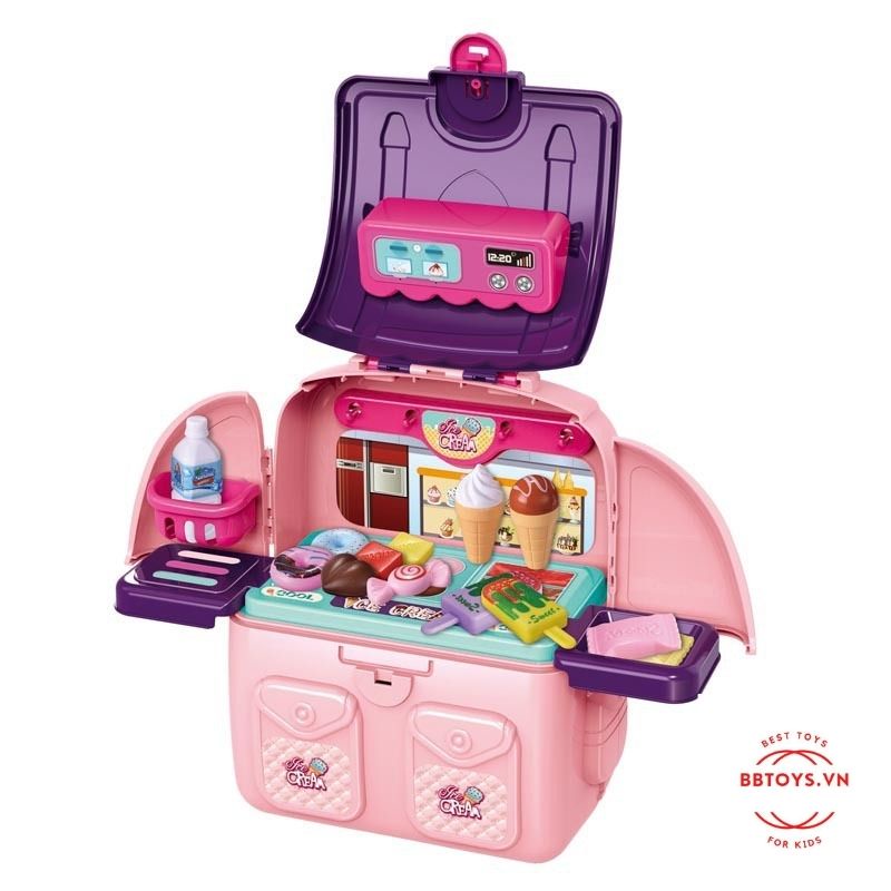 Đồ chơi cho bé balo 2in1 kèm các phụ kiện nhập vai (BBTOYS: 57)