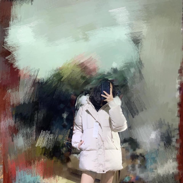 Áo khoác phao trần bông, mũ lông đại hàn phong cách Hàn Quốc kiểu dáng mới 2021 | BigBuy360 - bigbuy360.vn