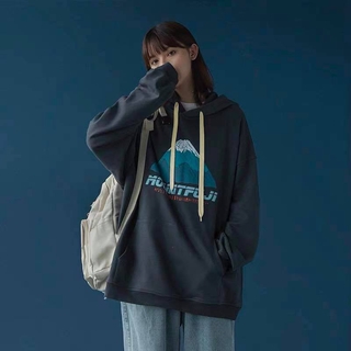 Áo Hoodie Oversize Fuji Mountain, JACKLANE , Áo dài tay Unisex Jack Lane