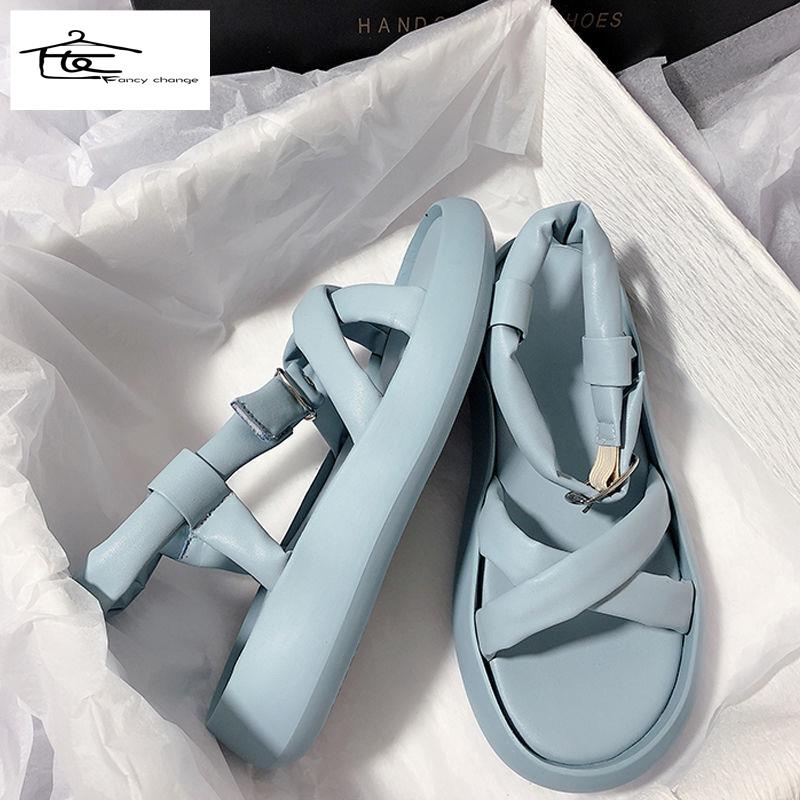 Giày Sandal Mùa Hè Đế Dày Phong Cách Thời Trang Hàn Quốc 2022