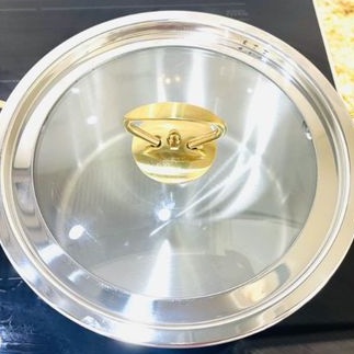 Bộ Nồi 3 Món Misu Louis Chất Liệu Inox Đáy 3 Lớp Cao Cấp Cho Cả Bếp Từ Bếp Điện Kèm Nắp Thủy Tinh