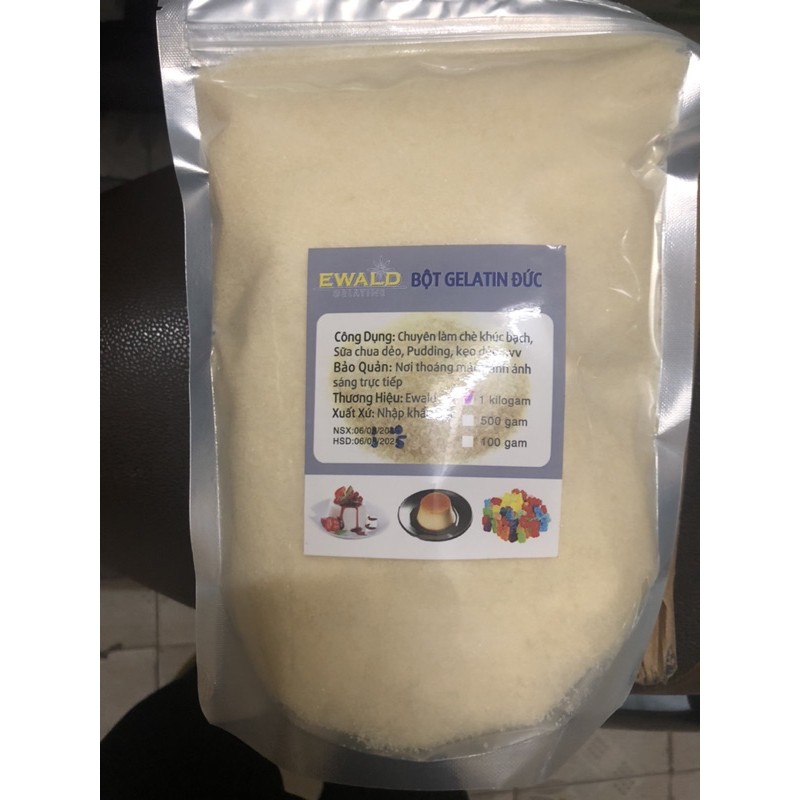 1Kg bột gelatin Ewald nhập khẩu Đức