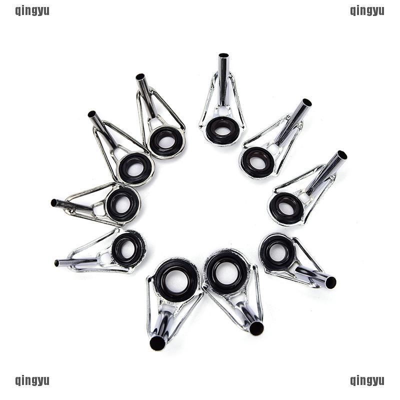 80 khoen cần câu cá 10 kích cỡ màu đen