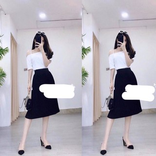 [Xả kho cắt lỗ] Áo lệch vai trơn dây kiểu mới [Ảnh Thật]