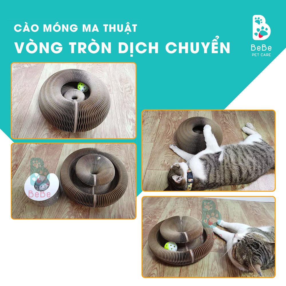 [Siêu Quậy - Kèm Bóng] Vòng Cào Móng Ma Thuật - Đồ Chơi Cho Các Boss Mèo