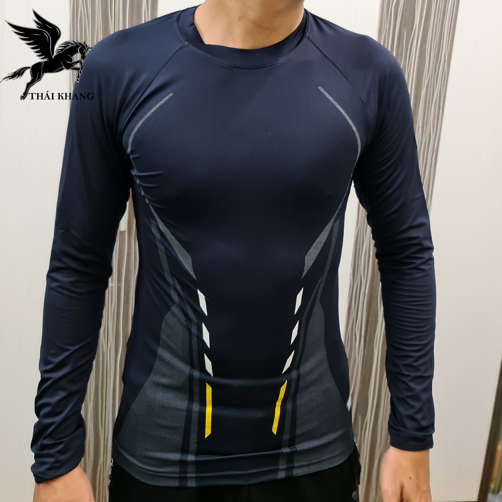 Áo thun nam dài tay form rộng vải thun lạnh siêu mát thời trang thể thao giữ nhiệt size 50-75kg thái khang | BigBuy360 - bigbuy360.vn