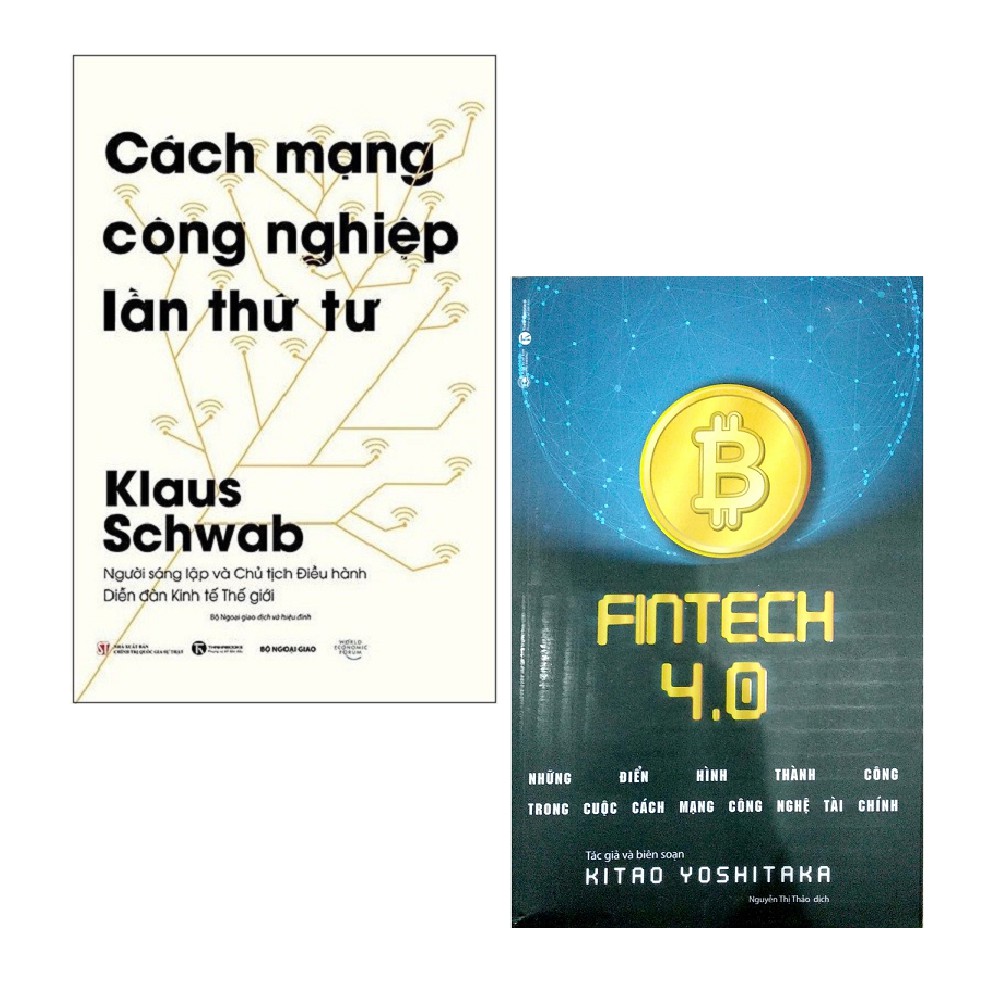 Sách - Combo: Cách Mạng Công Nghiệp Lần Thứ Tư + FINTECH 4.0 (2 cuốn)