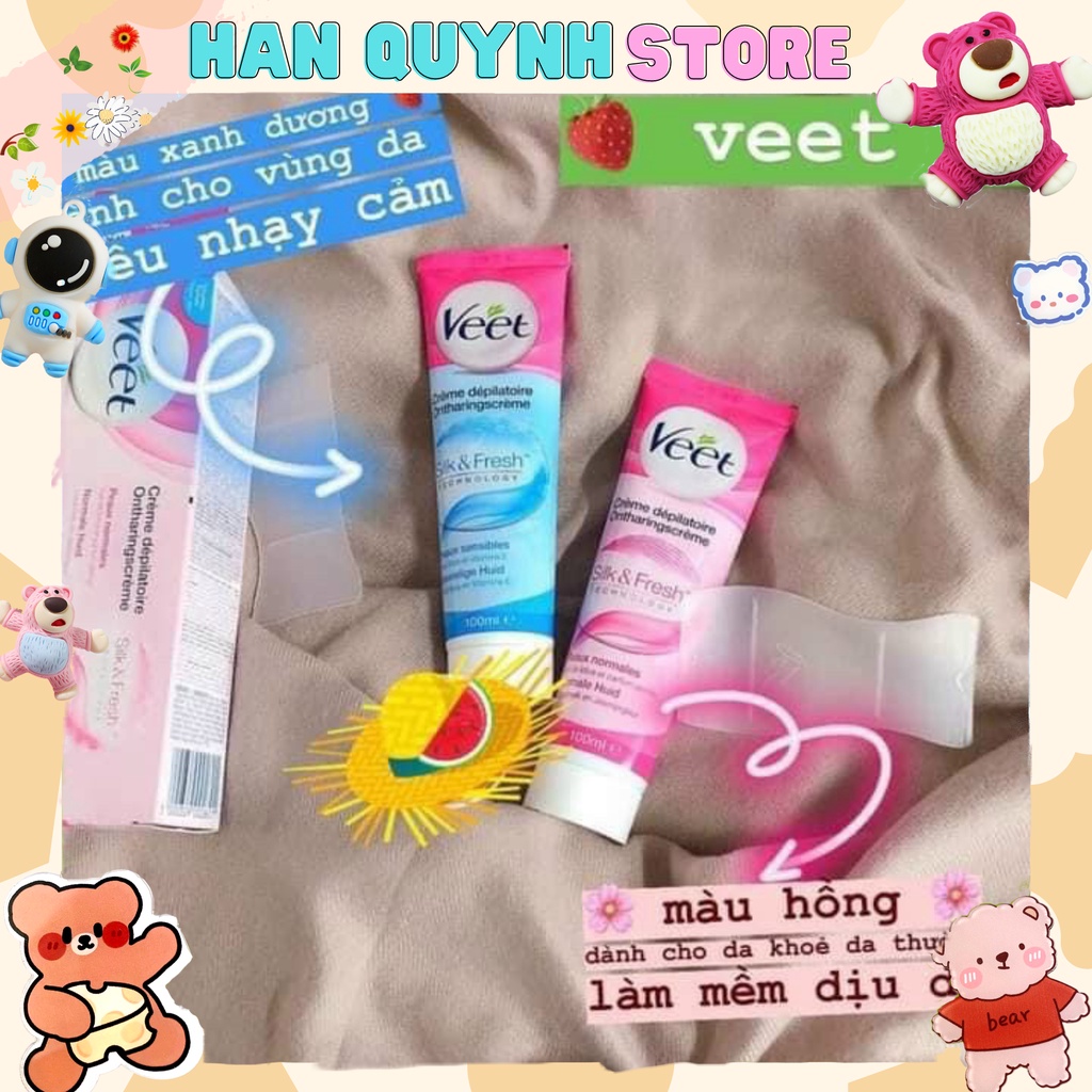 Kem Tẩy Lông Veet 100ml Giúp Tẩy Lông Hiệu Quả Và An Toàn Cho Da .