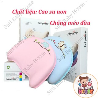 [CHÍNH HÃNG]Gối Cao Su Non Babymoov, Gối Cao Su Cao Cấp,Chống Bẹp Đầu, Méo Đầu Cho Trẻ Sơ Sinh-Suti Baby House