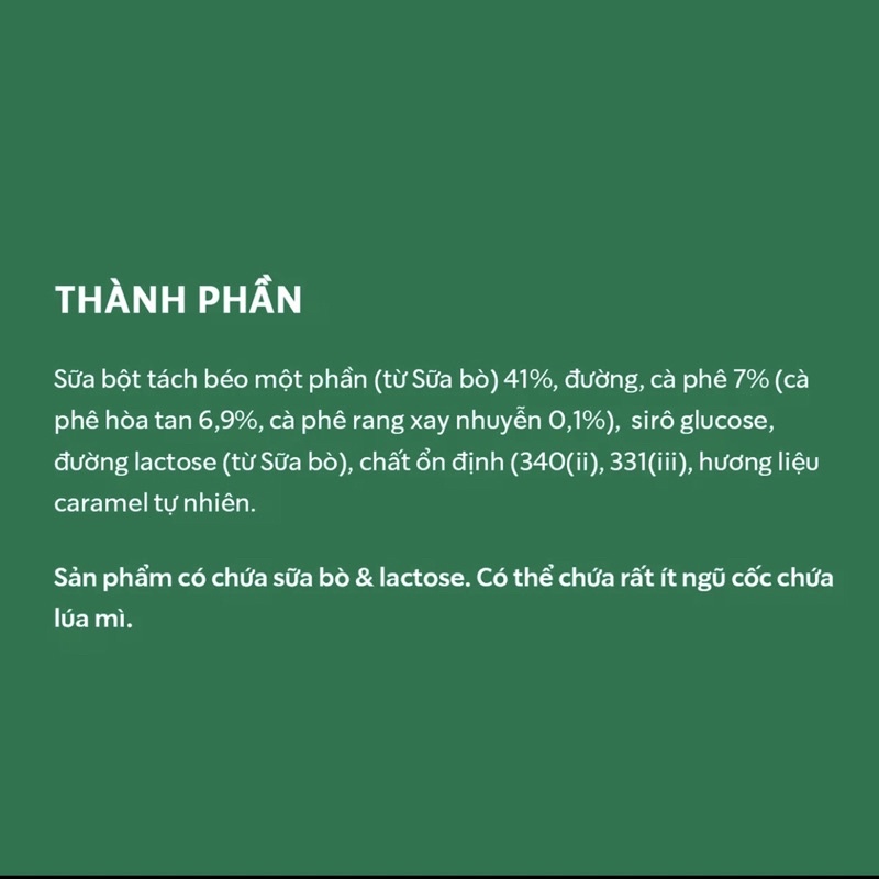 Cà phê hòa tan cao cấp Starbucks Caramel Latte