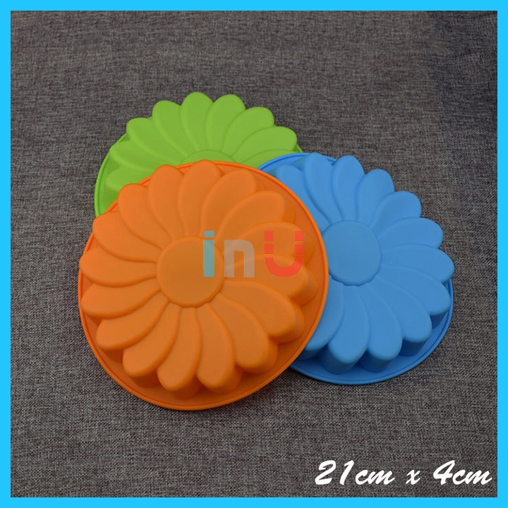 Khuôn silicon hoa hồng, hoa hướng dương nướng bánh, làm rau câu BSI