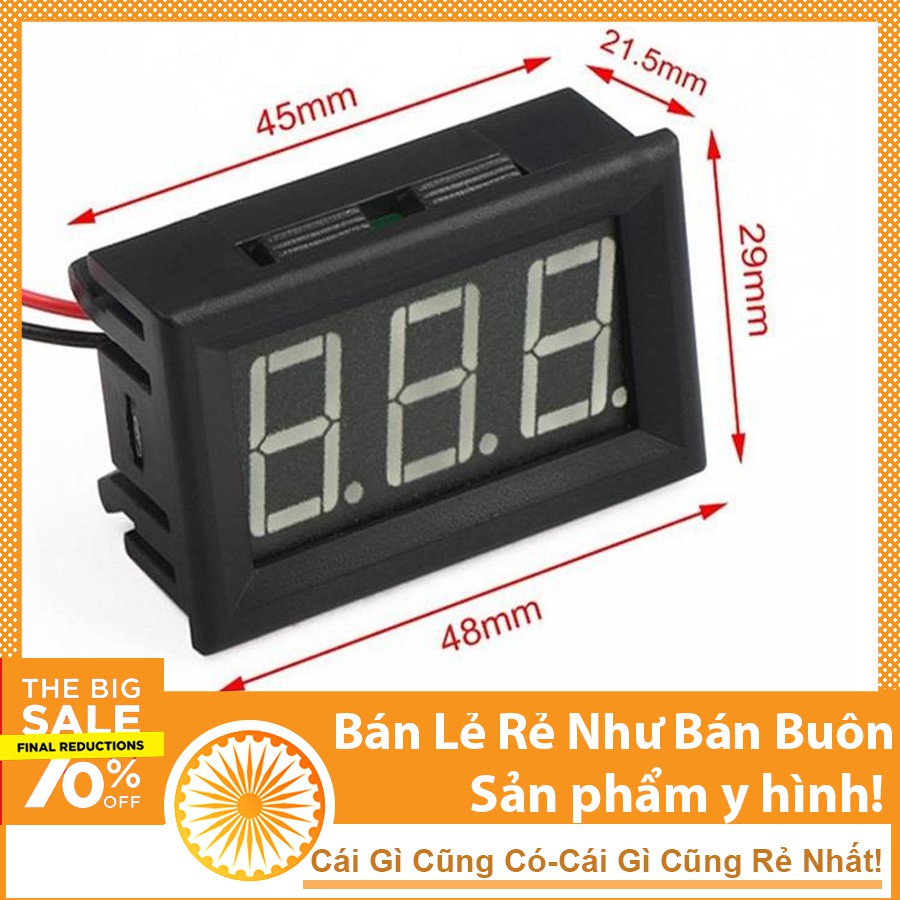 Đồng hồ vôn DC 0.56inch 4.5-30V