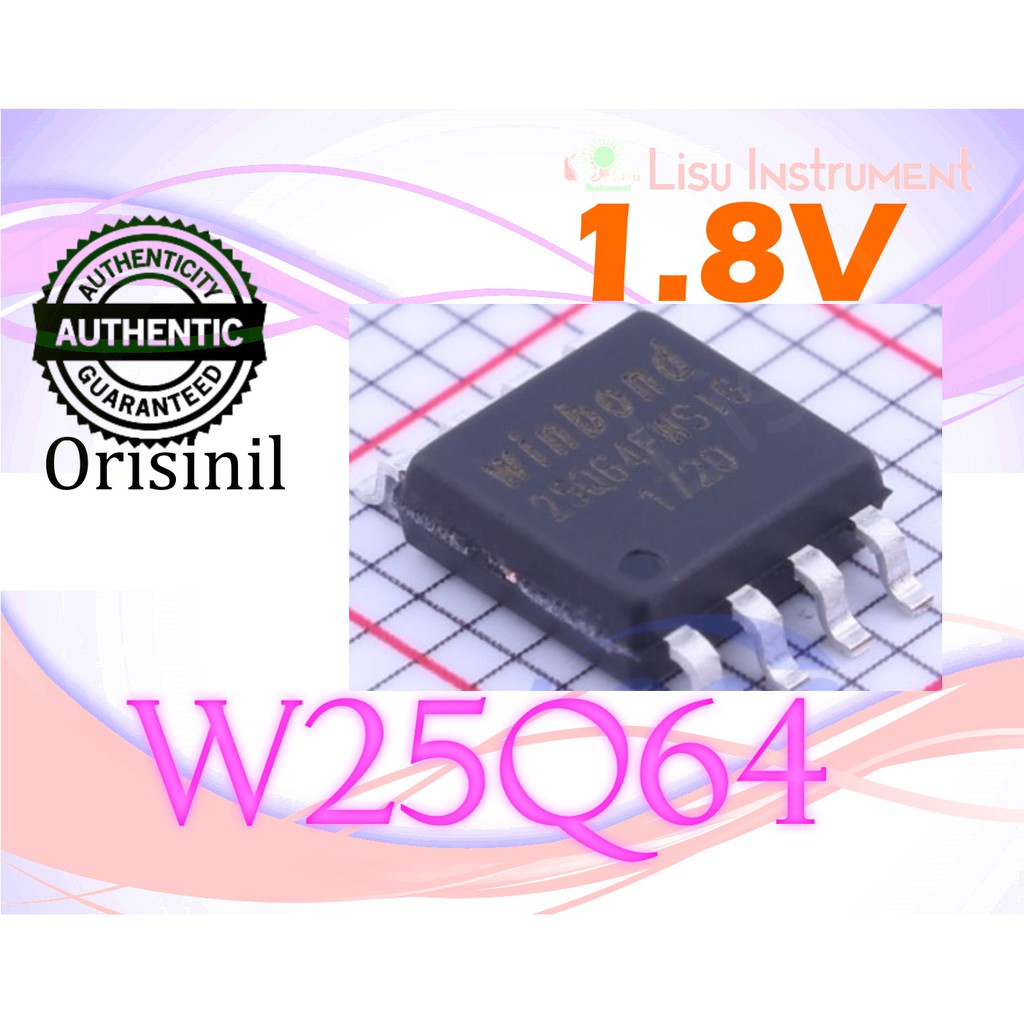 Thẻ Nhớ W25q64fw W25q64 25q64fwsig 1.8v 64m Bit Flash Memory Soic-8 Winbond - Li-164.118