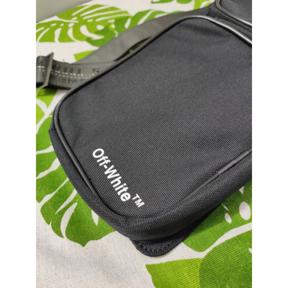 Túi đeo chéo Off White cordura logo print belt bag ss20