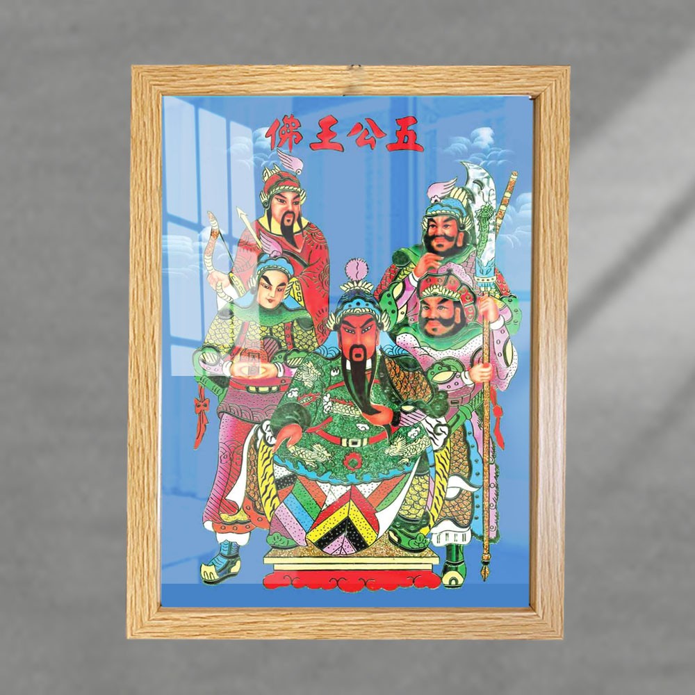 Khung Vân Gỗ Ngũ Công - Tam Công - Quan Bình - Quan Thánh