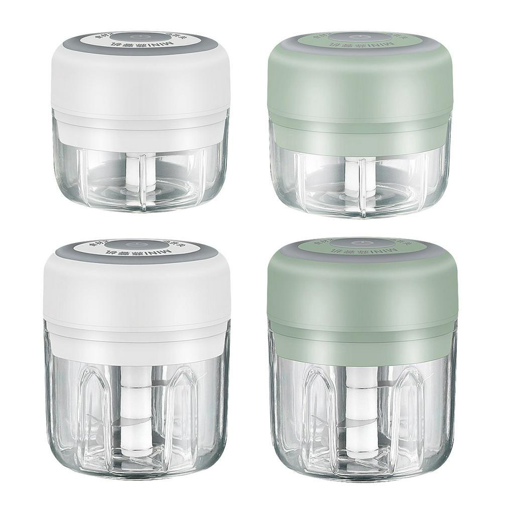 Máy Xay Tỏi / Rau Củ Quả Bằng Điện Màu Trắng Dung Tích 100ml Lzdhuiz Shop61