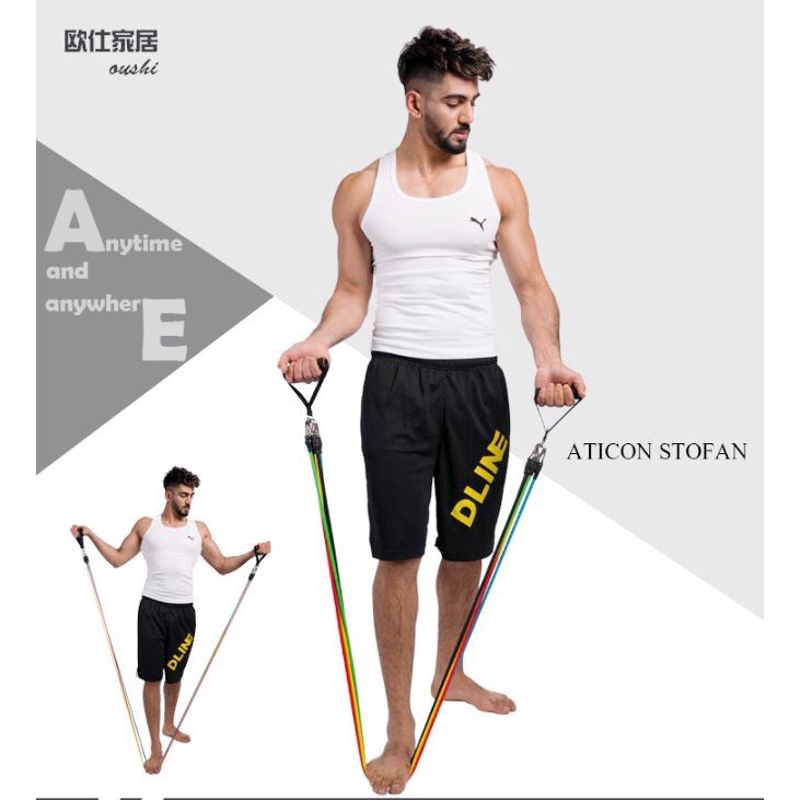 (FREE SHIP) Bộ 5 Dây Ngũ Sắc Tập Full Body - Dụng Cụ Tập Gym (HÀNG CÓ SẴN TẠI KHO BÁN BUÔN GIÁ XƯỞNG)