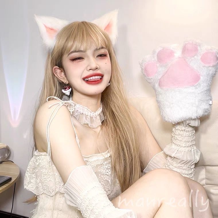 Bộ Tóc Giả Dài Thẳng Màu Xanh Dương Dành Cho Nữ