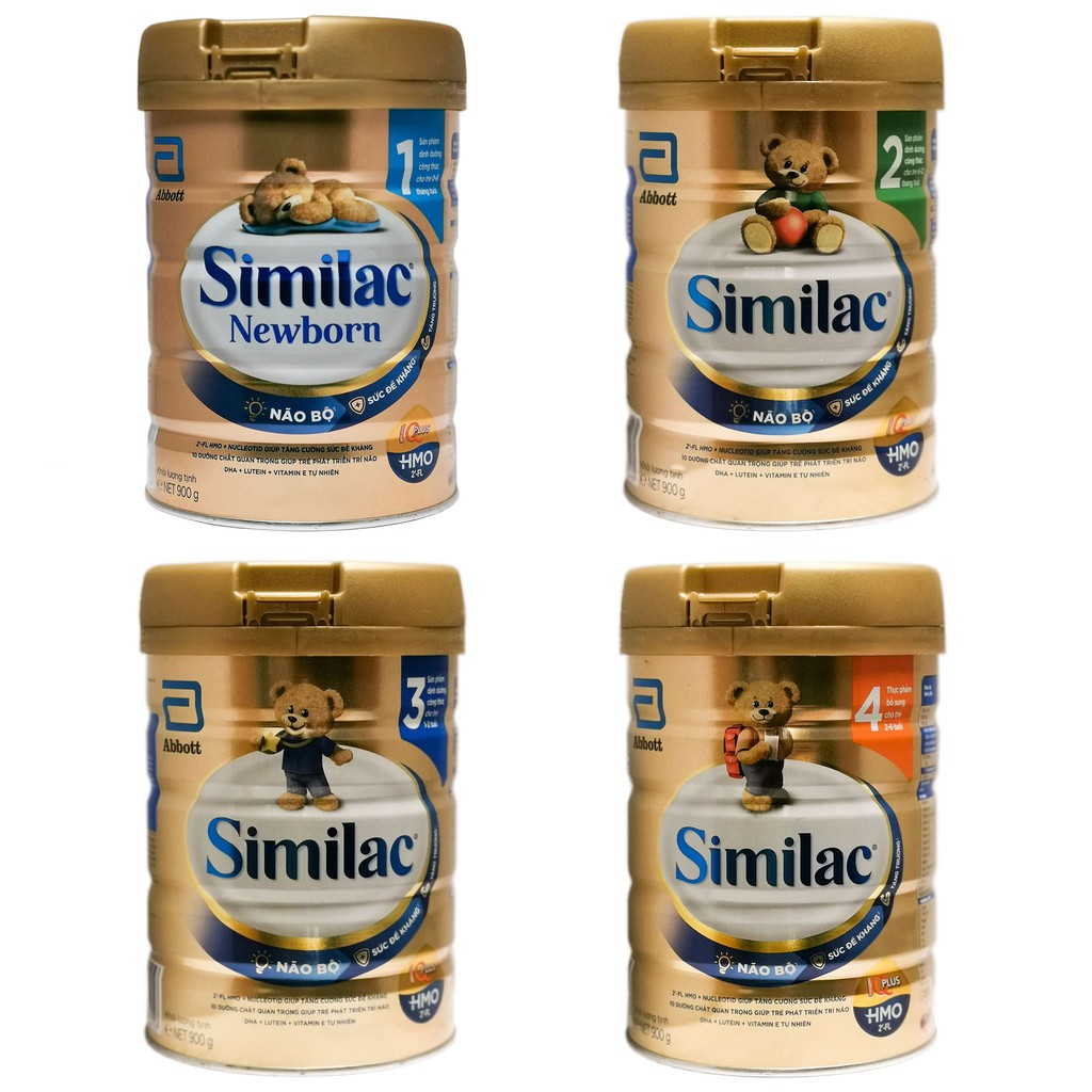 Sữa bột Similac HMO 1,2,3,4 900g