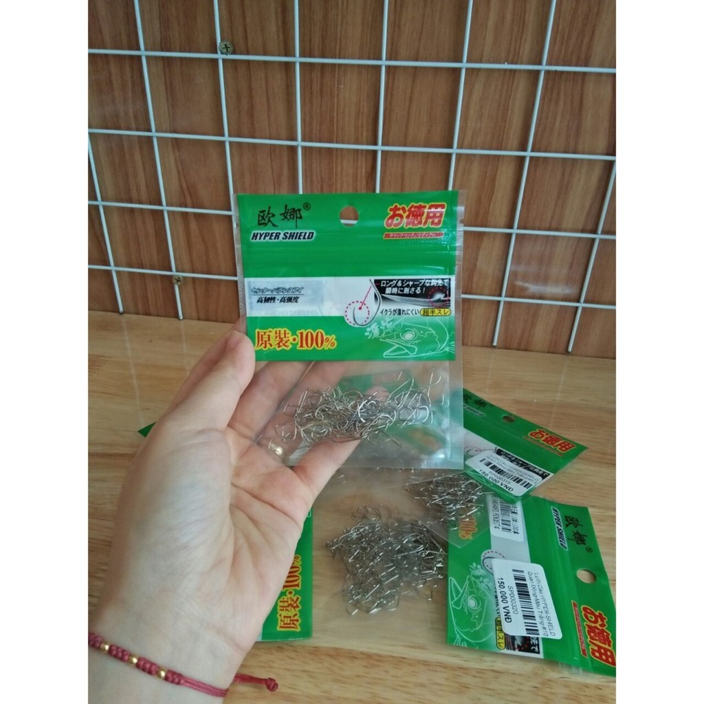 Lưỡi Câu HYPER-SHIELD Quan Đông-Màu Trắng- #0,6 --> #10