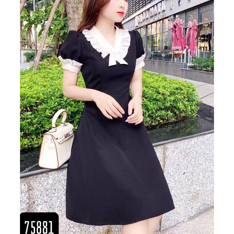 ĐẦM XÒE DỰ TIỆC TIỂU THƯ PHỐI VOAN KÈM PHỤ KIỆN SIÊU DỄ THƯƠNG