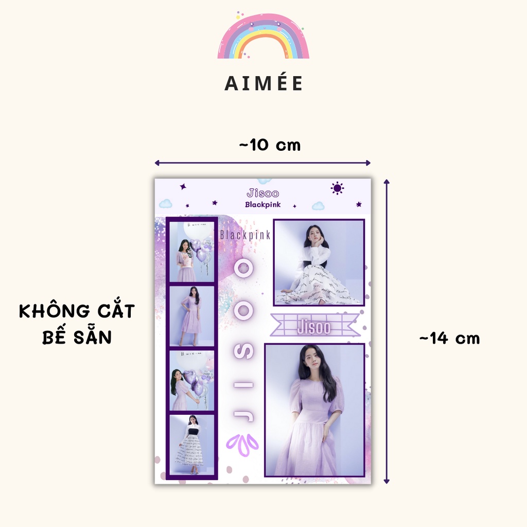 Sticker nhãn dán JISOO - BLACKPINK | AIMÉE