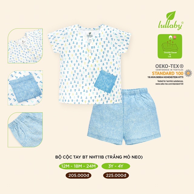 LULLABY BỘ CỘC TAY LULLABY XÔ MẪU MỚI NHẤT HÈ 2020  bé trai bé gái