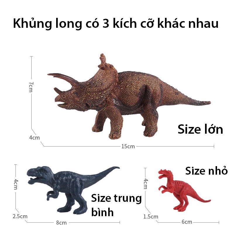 Đồ chơi mô hình khủng long 52 chi tiết ( Từ 3-6 tuổi)