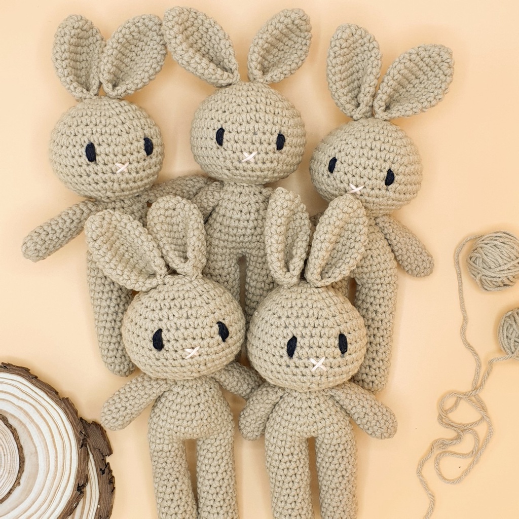 Gấu bông - Thỏ bông Amigurumi làm móc khóa quà tặng dễ thương