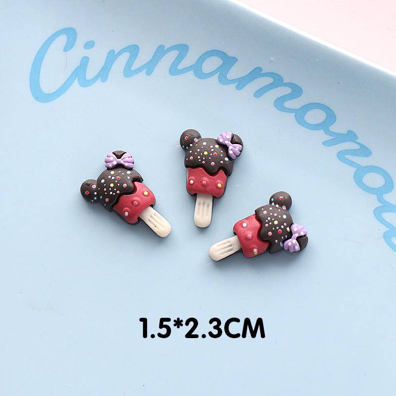 Sticker crocs Shoe Decoration for crocs đế caoPhụ Kiện Hình Que Kem/Gấu Trúc Hoạt Hình Dùng Trang Trí Giày/Giày