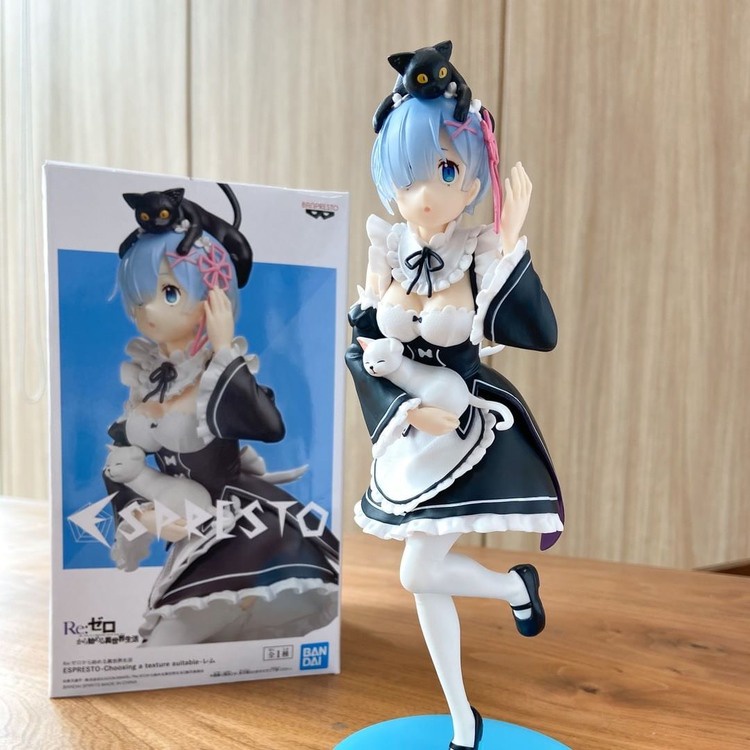 Mô Hình Figure Nhân Vật Anime Re:Zero Rem - Espresto - Choosing a texture suitable, Bandai Spirits, chính hãng Nhật Bản