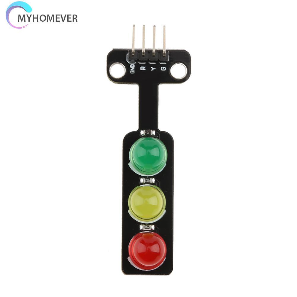 myhomever 5V Mini Traffic Light Red Yellow Green 5mm LED Display Module for Arduino