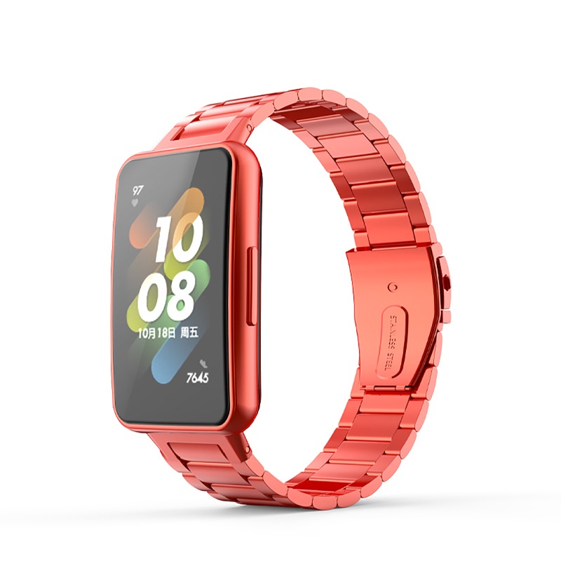 Dây Đeo Thay Thế Chất Liệu Thép Không Gỉ Cho Đồng Hồ Thông Minh Huawei Band 7