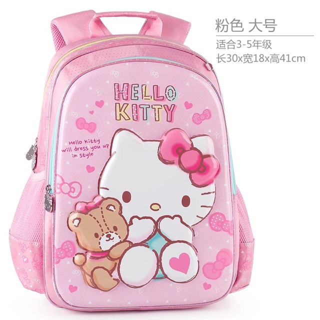 Cặp sách hello kitty cho bé 3 4 6 8 12 tuổi