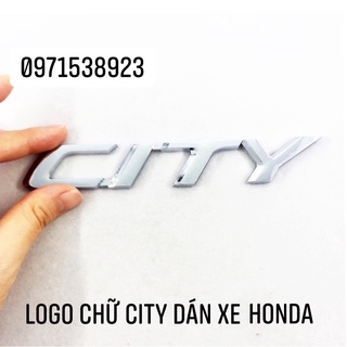 logo chữ CITY dán thân xe HONDA