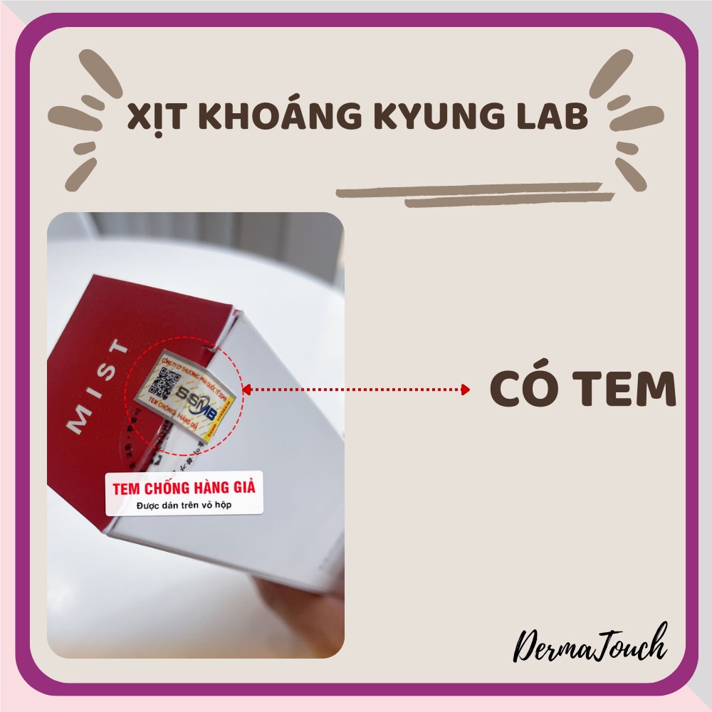 Xịt khoáng Kyung Lab Pdrn Therapy Mist Dưỡng ẩm cấp nước cho da tức thì 150mL - Dược mỹ phẩm chính Hãng Derma Touch